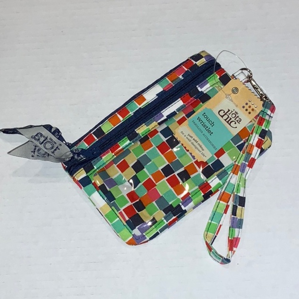 NWT Iota Chic Boho Colorful Wristlet